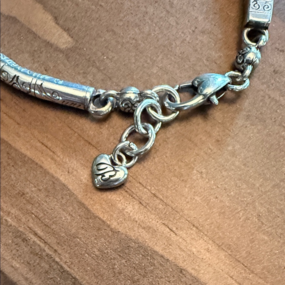 Brighton Elegant Silver Bracelet with Heart Charm - Picture 2 of 3